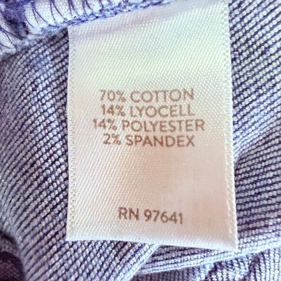 J.Jill Women's High Rise Straight Leg Blue Denim Jeans Size 18 Cuffed Cotton - Picture 6 of 11